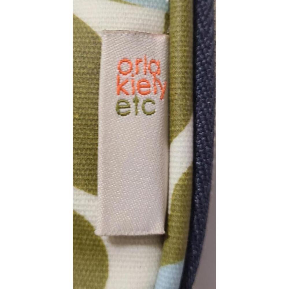 Orla Kiely Bag  Teal Green Floral Waxcoated Makeup Cosmetic Pouch Travel Storage - Picture 5 of 9